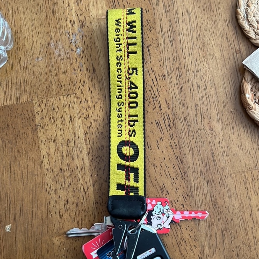 Off White Keychain